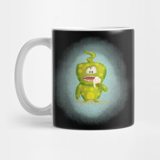 cute  green monster Mug